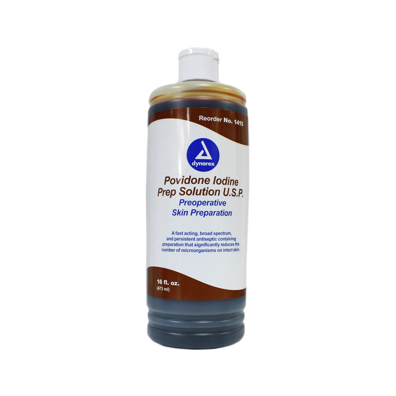 Dynarex Povidone-Iodine Prep Solution, Professional/Hospital - 16 Oz